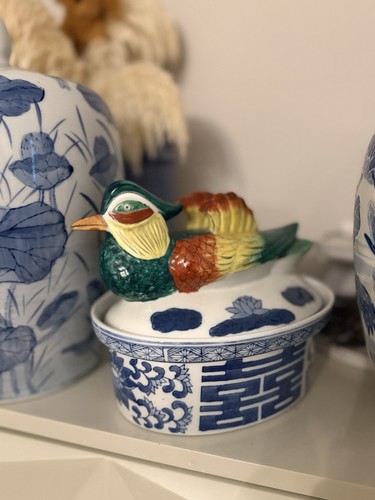Chinese handpainted blue - chinese,