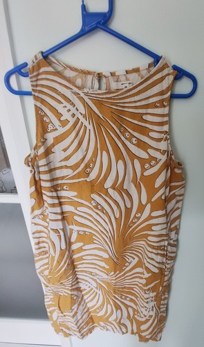 Next linen yellow print - next,