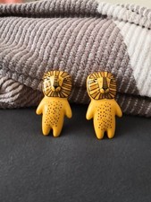 Zara Home Lion Drawer Knobs, Set of 2,  Porcelain. Screw On