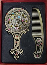 Mirror And Comb Set Art Deco