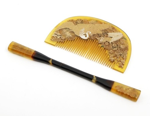 Japanese kanzashi hair comb - japanese,