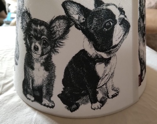 Dog lamp shade asst dogs - shade,