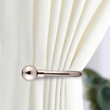 Metal Curtain Hold Backs x 2 Decorative Easy Fitting Wall Tie Backs Hooks Hanger