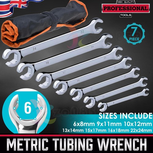 Flare nut spanner set 7pcs - nut,
