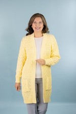 Ladies Women Cable Knit Cardigan, Long Sleeves, pocket,M-3XL UK, Various colours