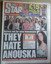 Daily Star 24 May 2003 - Naomi Campbell, Gemma Abbey (Jemini), Jodie Marsh