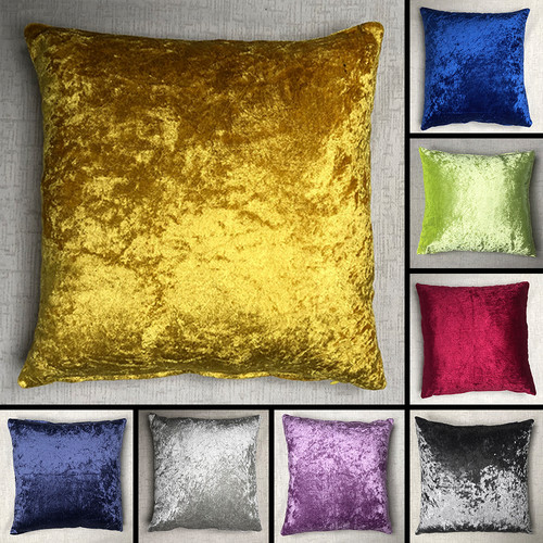 Crushed velvet cushion - velvet, cover