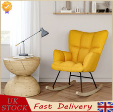 Comfortable Nursing Rocking Chair High Back Glider Rocker Armchair Living Room