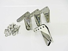 CLASSIC AUSTIN ROVER MINI COOPER STAINLESS SEAT BRACKETS FULL KIT EXTENDED TYPE