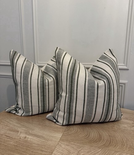 Set olive green striped - set, 2