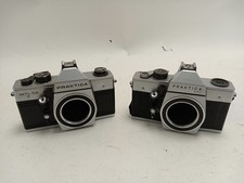 Bundle of 2 Praktica SLR Film Cameras MTL 50 and LTL Vintage Bodies