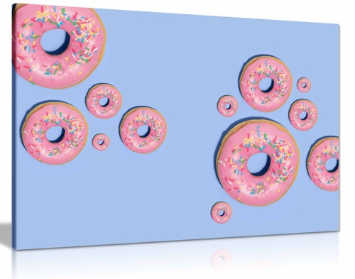 Donuts framed canvas - framed, print