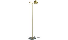 Library Swing Arm Brass Floor Lamp