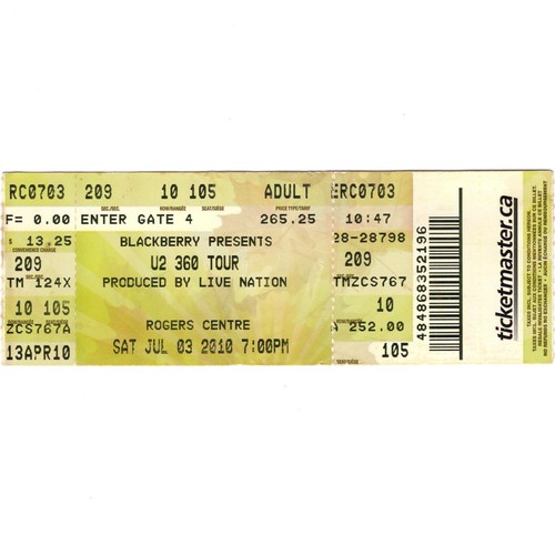 Interpol concert ticket - &,