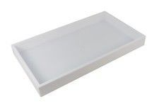 1.5 Inch Deep White Plastic