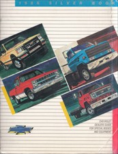 1986 Chevy Truck Silver Book Special Equipment Dealer Album with Van Conversion