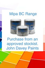 Mipa BC Basecoat - Solvent Based Paint Mixing Tinters 500ml,1lt & 3lt 000 - X090