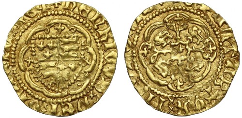 Henry quarter noble london - henry, v