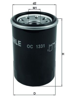 Mahle 1331 oil - mahle, oc
