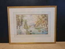 VINTAGE WATERCOLOUR PAINTING