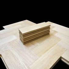 Solid Prime Oak Parquet Flooring Unfinished 20 x 70 x 230mm Pack 10 / 20 blocks