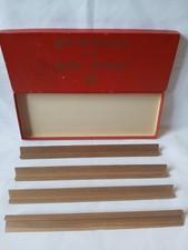 HPG & Son Mahjong Tile Racks 4x Hardwood Holders Pushers Trays Boards Mah Jongg