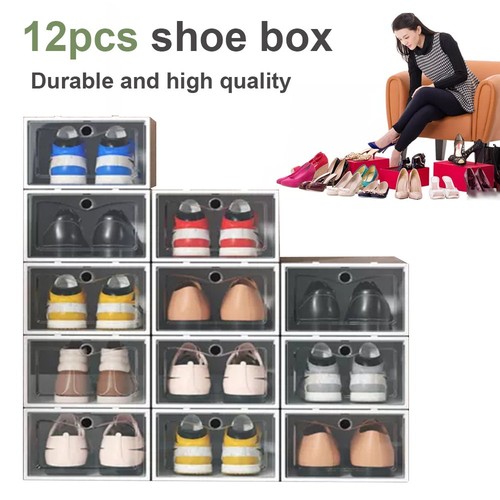12pcs stackable shoe box - 12pcs,
