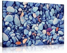 Blue Beach Pebbles Stones