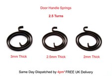 Door Handle Springs Replacements 2.5 Turns x 3mm 2.5mm or 2mm Thick Pack of 1-20