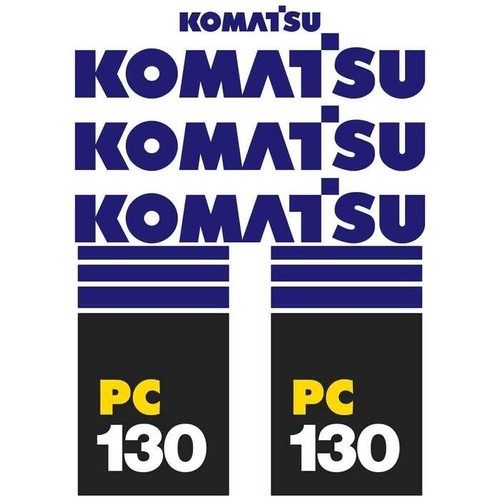Decal sticker set - set, komatsu