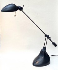 Black Halogen Twin Arm Desk