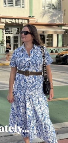 Zara blue white - blue, cutwork