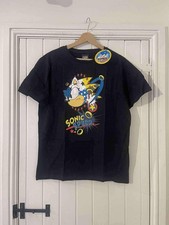 Sonic the Hedgehog  Speed T-shirt, Black (Size Large)