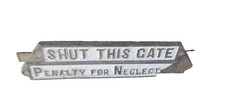 Antique Railway Cast Iron Sign