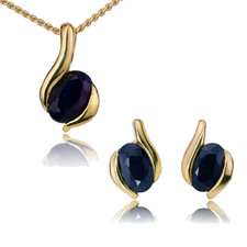 Natural Sapphire Set Necklace