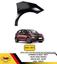 CITROEN C3 2010 - 2017 FRONT WING FENDER PRIMED STEEL DRIVER SIDE RIGHT NEW