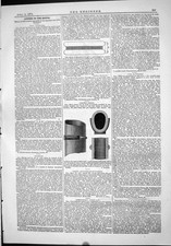 Old Print 1874 Concrete Sewers Lochtie Portable Steam Crane Garvie Albion 19th