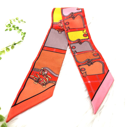 Hermes twilly scarf silk - hermes, 100%