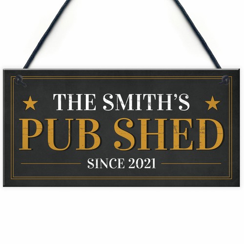 Personalised pub shed - personalised, sign