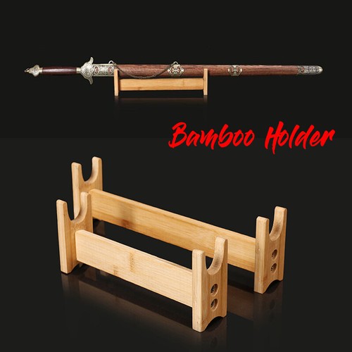 Bamboo samurai sword - sword, stand