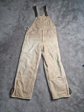 Vintage Carhartt R03 38x32 Duck Insulated ARCTIC Quilted Overalls Double Knee