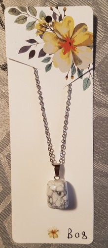 Natural stone pendant - natural,