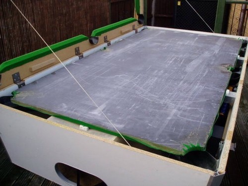 Pool table recover re - table, re-cloth