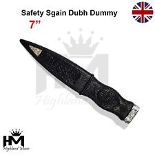Scottish Highland Wear Safety Sgain Dubh Dummy Kilt Kniffe Scottish Pewter Mount