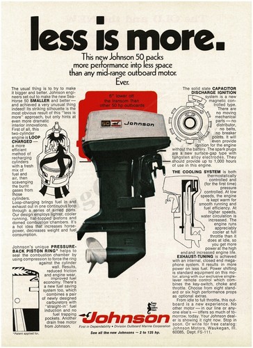 1970 johnson seahorse - 50, hp