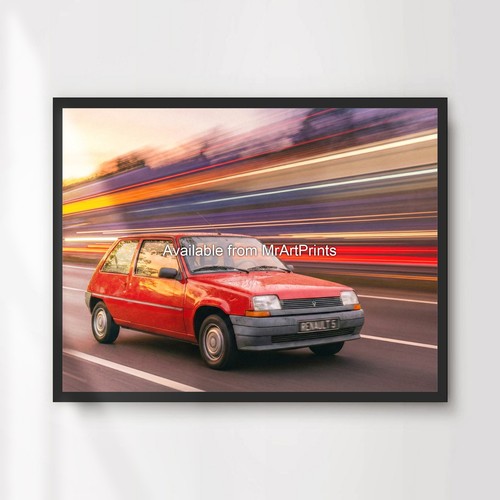 Renault car poster 1980s - renault,