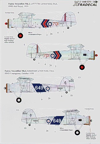 Xtradecal x48073 fleet - xtradecal, 1:48