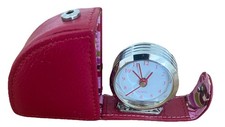 Leather Travel Clock. New