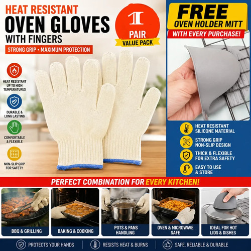 1pair oven gloves heat - 1pair,