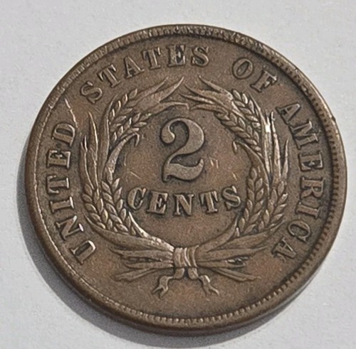 1865 two cent piece full - 1865,